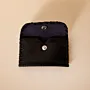 Compact Snap Leather Wallet – Black Compact – 10.5x6.5x1 cm