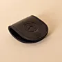 Compact Leather Coin Wallet – Black – 7x6x1.5 cm
