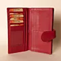 Red Nappa Leather Zip Wallet – Red Long Women's Wallet – 18x9x1.5 cm