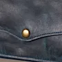 Leather Envelope Wallet with Wrist Strap – Navy Envelope – 19x10x1 cm
