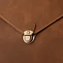 Camel Leather A4 Laptop Clip Sleeve – Camel Brown Hand-Stitched – 37x23 cm