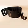 Natural Leather Scarf Bracelet in Black or Dark Brown – 6x17.5 cm