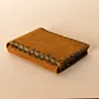 Three-Panel Leather Wallet – Mustard Three-Panel – 8x10x0.7 cm per panel