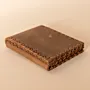 Three-Panel Leather Wallet – Taupe Three-Panel – 8x10x0.7 cm per panel