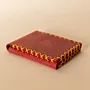 Three-Panel Leather Wallet – Red Three-Panel – 8x10x0.7 cm per panel