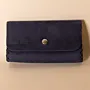 Leather Tobacco Pouch – Navy – 15x8x1.5 cm