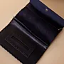Leather Tobacco Pouch – Navy – 15x8x1.5 cm