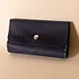 Leather Tobacco Pouch – Deep Navy – 15x8x1.5 cm