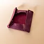 Purple Embroidered Leather Organizer Set – 7 Pieces