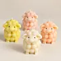 Handmade Large Eid Sheep Sculpted Scented Candle – 7 cm (Available In Scents and Colors)