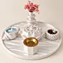 Large Pearl Concrete Decor Set – 6 Pieces – 30 cm Tray (Available In Scents and Colors)
