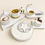 Pearl Ramadan Concrete Decor Set – 8 Pieces – 25 cm Tray (Available In Scents and Colors)