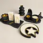 Black Pearl Ramadan Concrete Set – 10 Pieces – 25 cm Tray (Available In Scents and Colors)