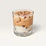 Iced Latte Scented Candle in Clear Glass with Ice Detail (Available In Scents and Colors)