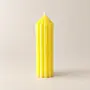 Tall Ribbed Pillar Scented Candle (Available In Scents and Colors)