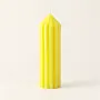 Tall Ribbed Pillar Scented Candle (Available In Scents and Colors)