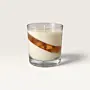 Elegant White and Gold Layered Scented Candle in Glass (Available In Scents and Colors)
