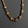 Handcrafted Bohemian Necklace in bone beads with Distinctive Detail