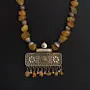 Handcrafted Yellow Agate Indian-Pendant Necklace