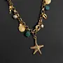 Sea-Inspired Turquoise and Natural Pearl Necklace