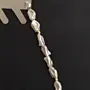 Handcrafted Contemporary Necklace in faux pearl with Distinctive Detail