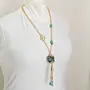 Contemporary Necklace in turquoise