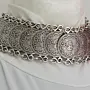 Handcrafted Wide Heritage Silver-Plated Copper Necklace