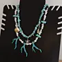 Contemporary Necklace in turquoise