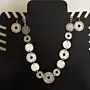 Contemporary Necklace & Earrings Set in copper