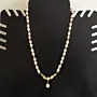 Handcrafted Cultured Pearl Gold-Plated Necklace with Distinctive Detail