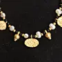 Contemporary Necklace with cultured pearl & beads