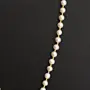 Contemporary Necklace in cultured pearl with coin detail