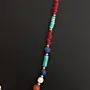 Handcrafted Bohemian Necklace in coral
