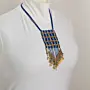 Handcrafted Multicolor Rectangular Macramé Necklace