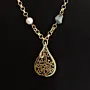 Contemporary Necklace in turquoise