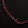Handcrafted Delicate Red Coral Necklace with Distinctive Detail
