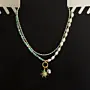 Handcrafted Layered Pearl Crystal Sun-Charm Necklace