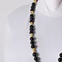 Handcrafted Contemporary Necklace in onyx
