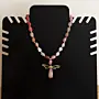 Contemporary Necklace in natural pearl