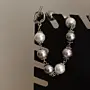 Handcrafted Rose Pearl Shell Front-Clasp Set with Distinctive Detail