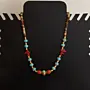 Handcrafted Contemporary Necklace in turquoise
