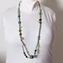 Contemporary Necklace in natural pearl