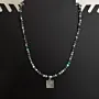 Contemporary Necklace in onyx with Arabic calligraphy detail