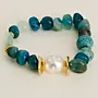 Handcrafted Contemporary Bracelet in agate