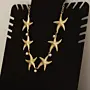 Handcrafted Gold Starfish Cultured Pearl Necklace