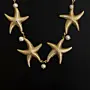 Handcrafted Gold Starfish Cultured Pearl Necklace