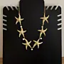 Handcrafted Gold Starfish Cultured Pearl Necklace