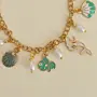 Handcrafted Ivory and Mint Sea Charm Bracelet with Distinctive Detail