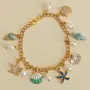 Handcrafted Turquoise Sea Charm Bracelet with Distinctive Detail