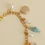 Handcrafted Turquoise Sea Charm Bracelet with Distinctive Detail